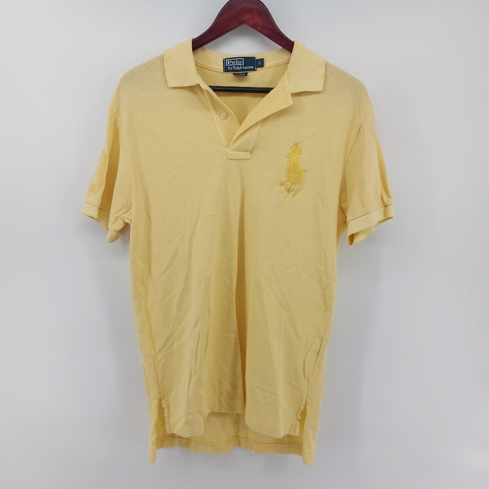 Polo Ralph Lauren Big Pony Cotton Polo Shirt Yellow Size Small